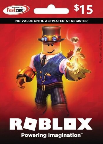 Roblox Card 15 USD 2021 New Gift Card Cover