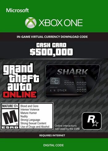 Grand Theft Auto Online: BullShark Cash Card Digital Card Cover Xbox Live One Series X|S