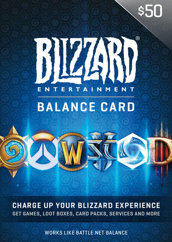 Battle.net Blizzard United States 50 USD Gift Card Cover