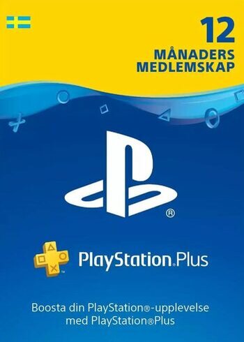 PlayStation Plus PS+ PS45 SE Sweden 365 Days 1 Year 12 Months Digital Card Cover