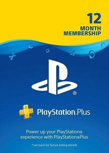 PlayStation Plus PSN PS+ PS45 365 Days 1 Year 12 Months Digital Card Cover