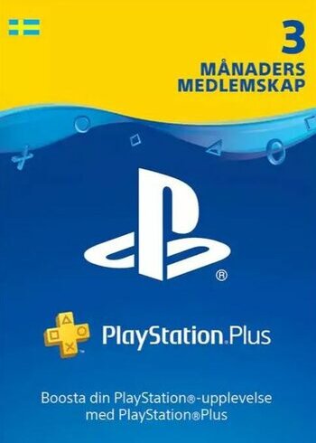 PlayStation Plus PSN PS+ PS4/5 SE Sweden 365 Days 1 Year 12 Months Digital Card Cover