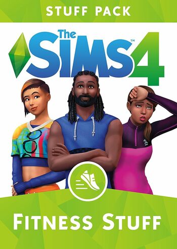 The Sims 4 Fitness Stuff DLC Origin Full Game Digital Cover Card