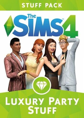 The Sims 4 Luxury Party Stuff DLC PC EA Origin Full Game Digital Cover Card