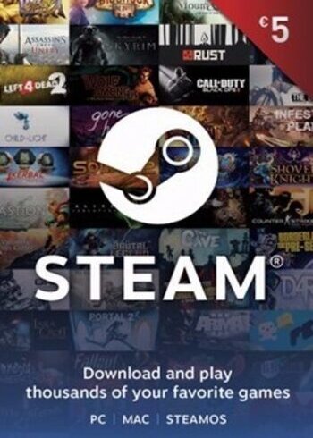 Steam Wallet 5 EUR Europe Gift Card Cover