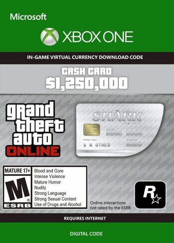 Grand Theft Auto Online: Great White Shark Cash Card Digital Card Cover Xbox Live One Series X|S