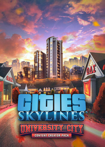 Cities: Skylines - Content Creator Pack: University City Steam Game Full Digital Cover DLC