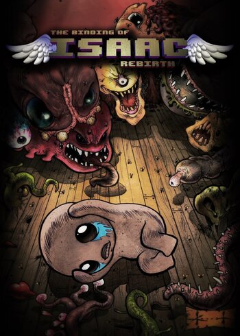 The Binding of Isaac Rebirth Steam Full Game Digital Cover Card