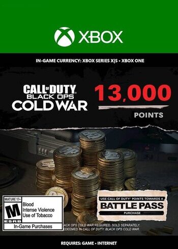 13000 Call of Duty Black Ops Cold War Points XBOX ONE SERIES X S XBOX LIVE Cover
