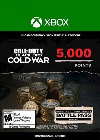 5000 Call of Duty Black Ops Cold War Points XBOX ONE SERIES X S XBOX LIVE Cover