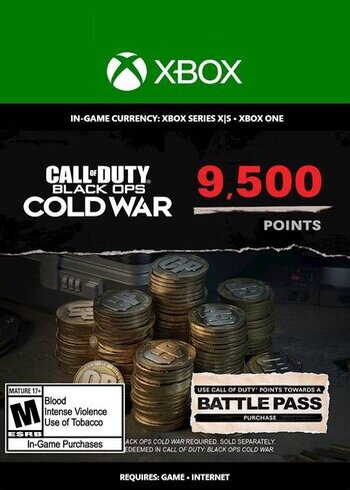 9500 Call of Duty Black Ops Cold War Points XBOX ONE SERIES X S XBOX LIVE Cover