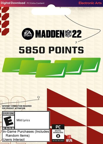 Madden NFL 22 PC Origin 5850 Madden Points
