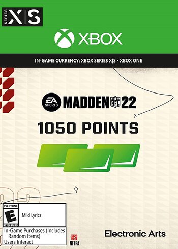 Madden NFL 22 Ultimate Team Xbox One Series X S 1050 Points