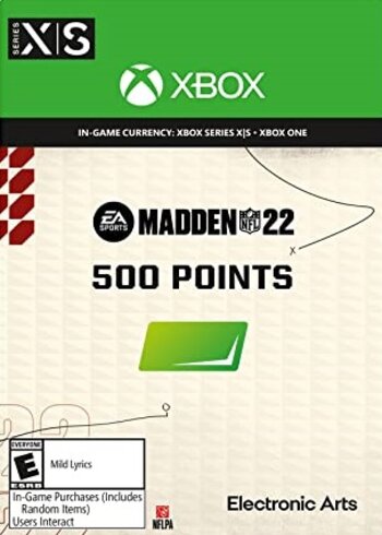 Madden NFL 22 Ultimate Team Xbox One Series X S 500 Points