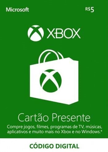 Xbox Live Gift Card 5 BRL BRAZIL Card Cover