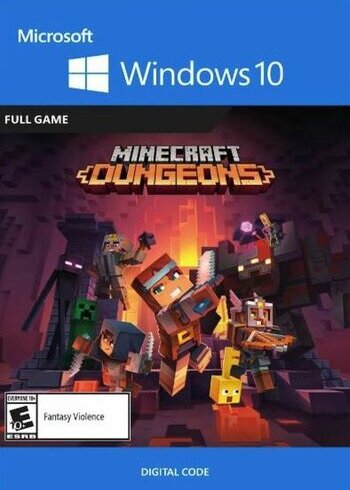 Minecraft Dungeons Windows 10 Cover