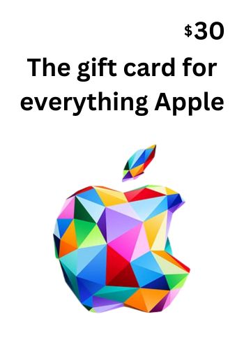 30 USD Apple Gift Card