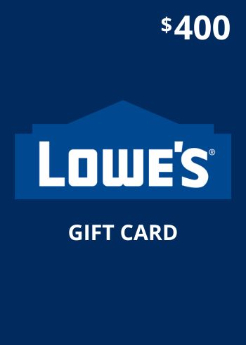 400 USD Lowe's Gift Card