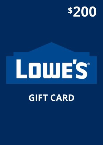 200 USD Lowe's Gift Card