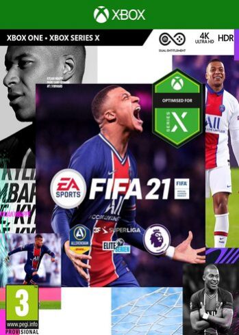 Fifa 21 Xbox Live One Series X|S Digital Full Game Cover Card