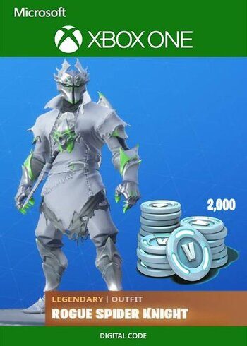 FORTNITE LEGENDARY ROGUE SPIDER KNIGHT OUTFIT + 2000 V-BUCKS BUNDLE XBOX ONE SERIES X S Cover