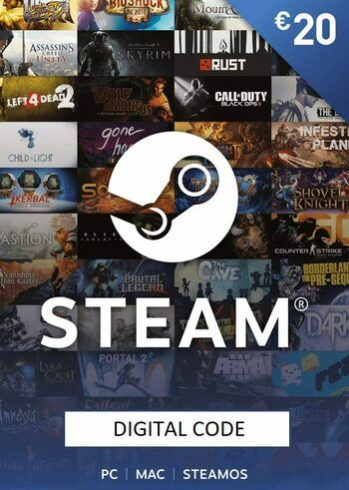 Steam Wallet 20 EUR Europe Gift Card Cover