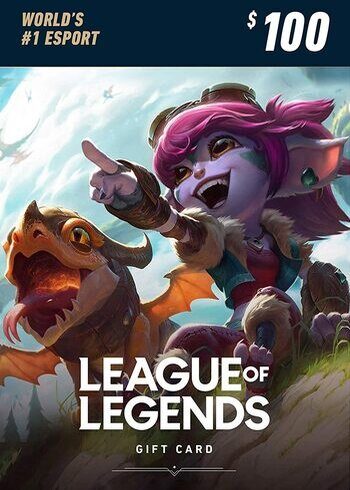 League of Legends $100 USD Gift Card