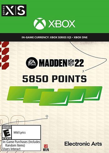 Madden NFL 22 Ultimate Team Xbox One Series X S 5850 Points
