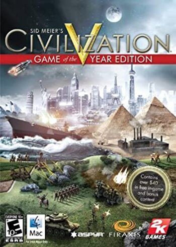 Sid Meier's Civilization V GOTY Steam Full Game Digital Cover Card
