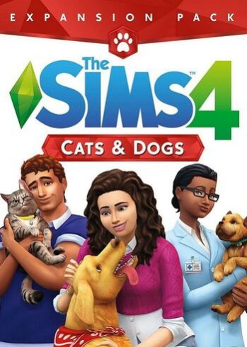 The Sims 4 Cats & Dogs DLC PC EA Origin Full Game Digital Cover Card