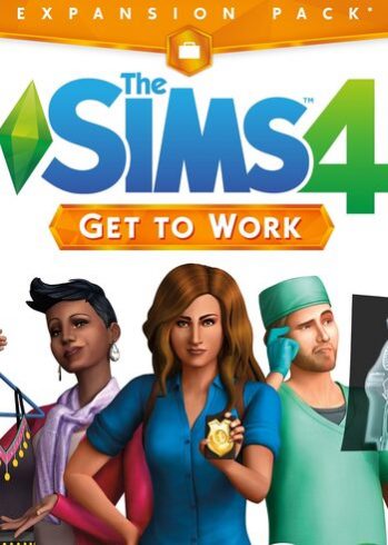 The Sims 4 Get to Work DLC PC EA Origin Full Game Digital Cover Card